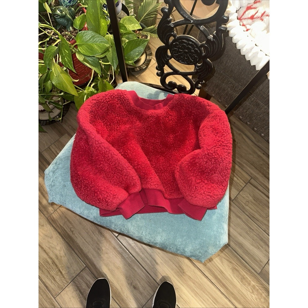 Wonder Nation Sweater Teens Size S Red Fleece